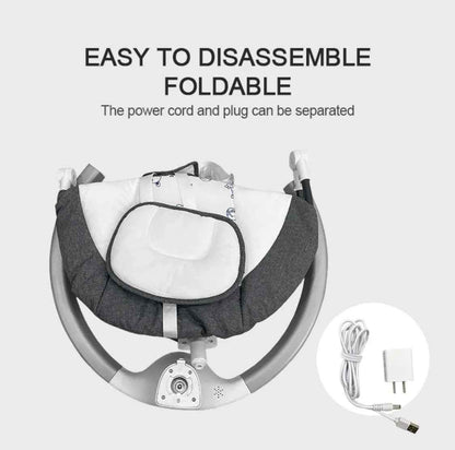 2-in-1 Electric Baby Rocker Swing / Bouncer & Dining Seat with Food Tray and Remote