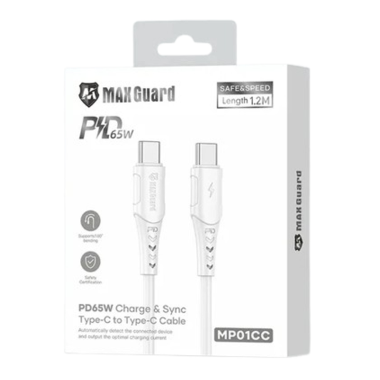 Maxguard 1.2m 65W Type-C to C Cable MP01CC