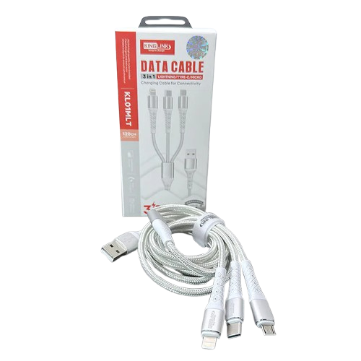 Kinglink 1.2m 3 in 1 Cable KL01MLT
