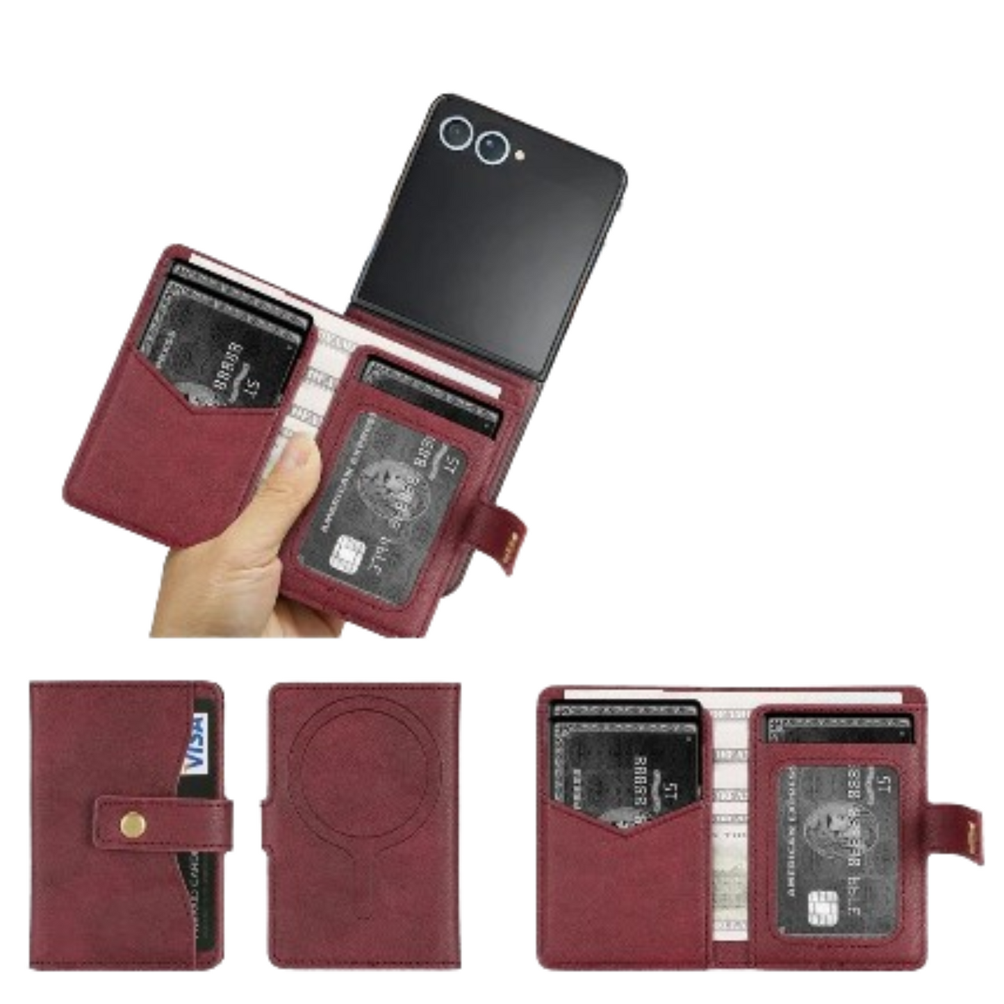 Wallet Leather Case for the Samsung Galaxy Z Flip7 (4 colours available) Habicare