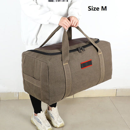 Canvas Storage Bag – High-Capacity Travel, Camping & Moving Luggage Bag ECOTREK