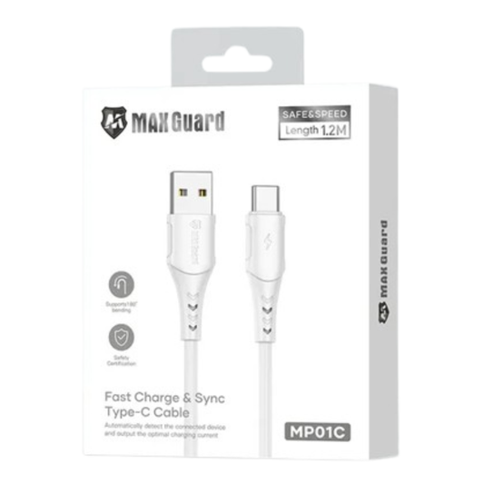 Maxguard 1.2m USB-A to C Cable MP01C