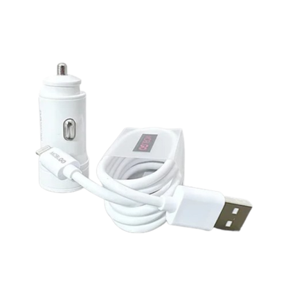 Mobigo Dual USB Car Charger With Lightning Cable GO221L 9eight5