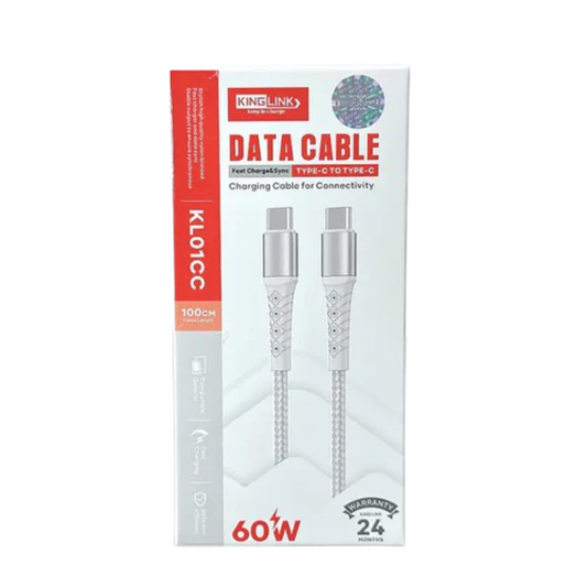 Kinglink 1m 60W Type-C to C Cable KL01CC