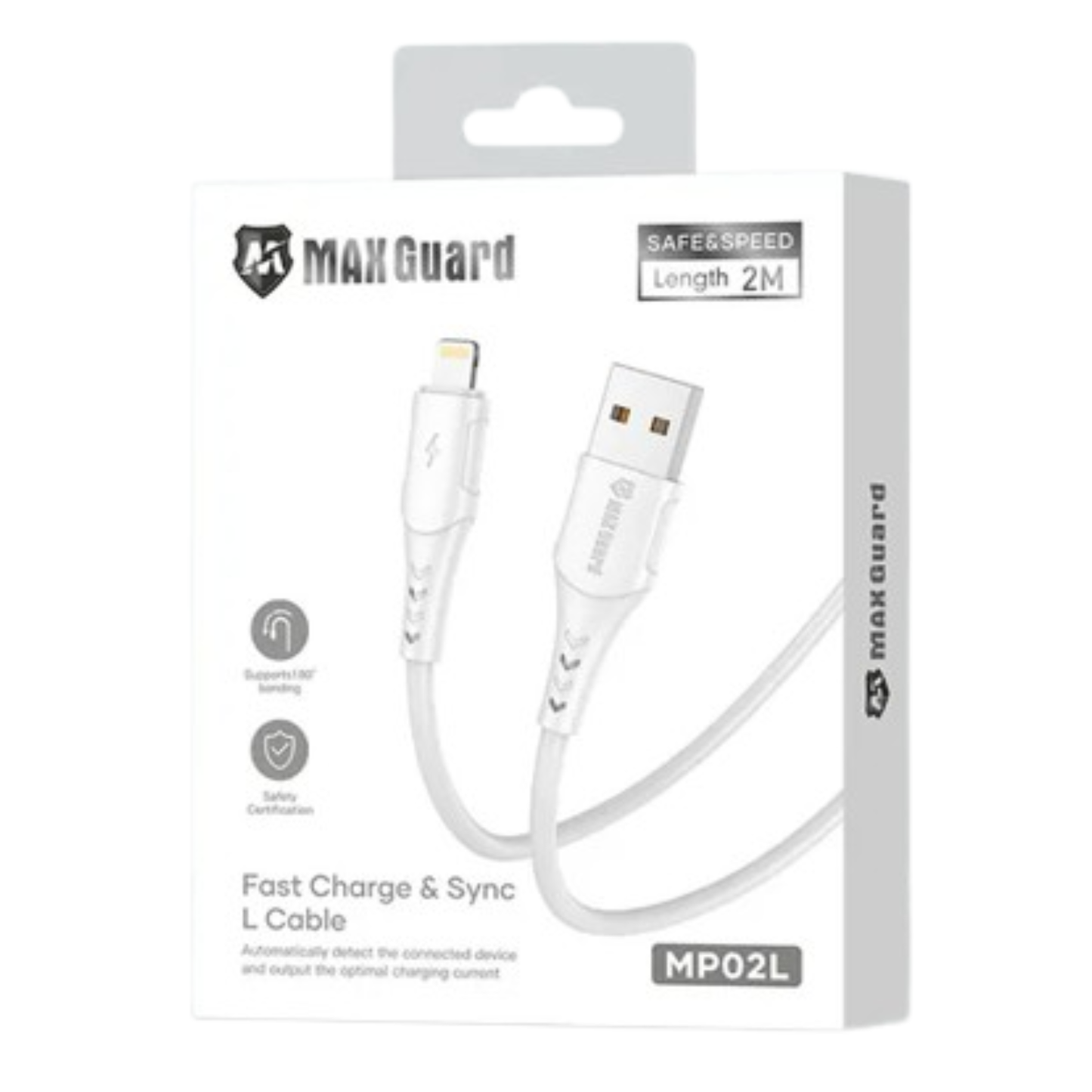 Maxguard 2m USB-A to Lightning Cable MP02L
