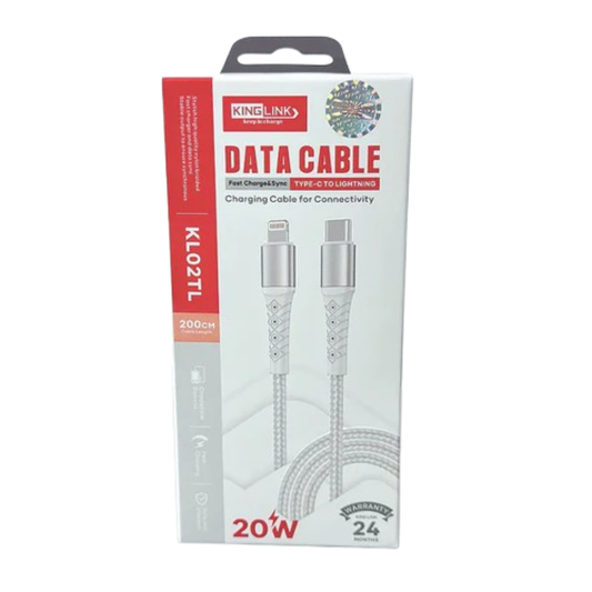 Kinglink 2m 20W Type-C to Lightning Cable KL02TL