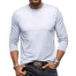 Men's Long Sleeve Cotton T-Shirt - Soft Combed Crew Neck | Casual Everyday Wear