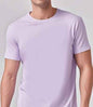 Solid Casual Short-Sleeve Crewneck T-Shirt