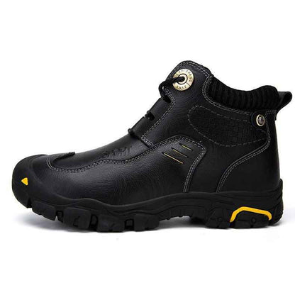 Leather High-top Shoes