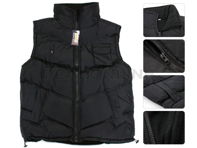 Fleece Lining Vest/Sleeveless Hooded Jacket - 4XL dealonline.co.nz