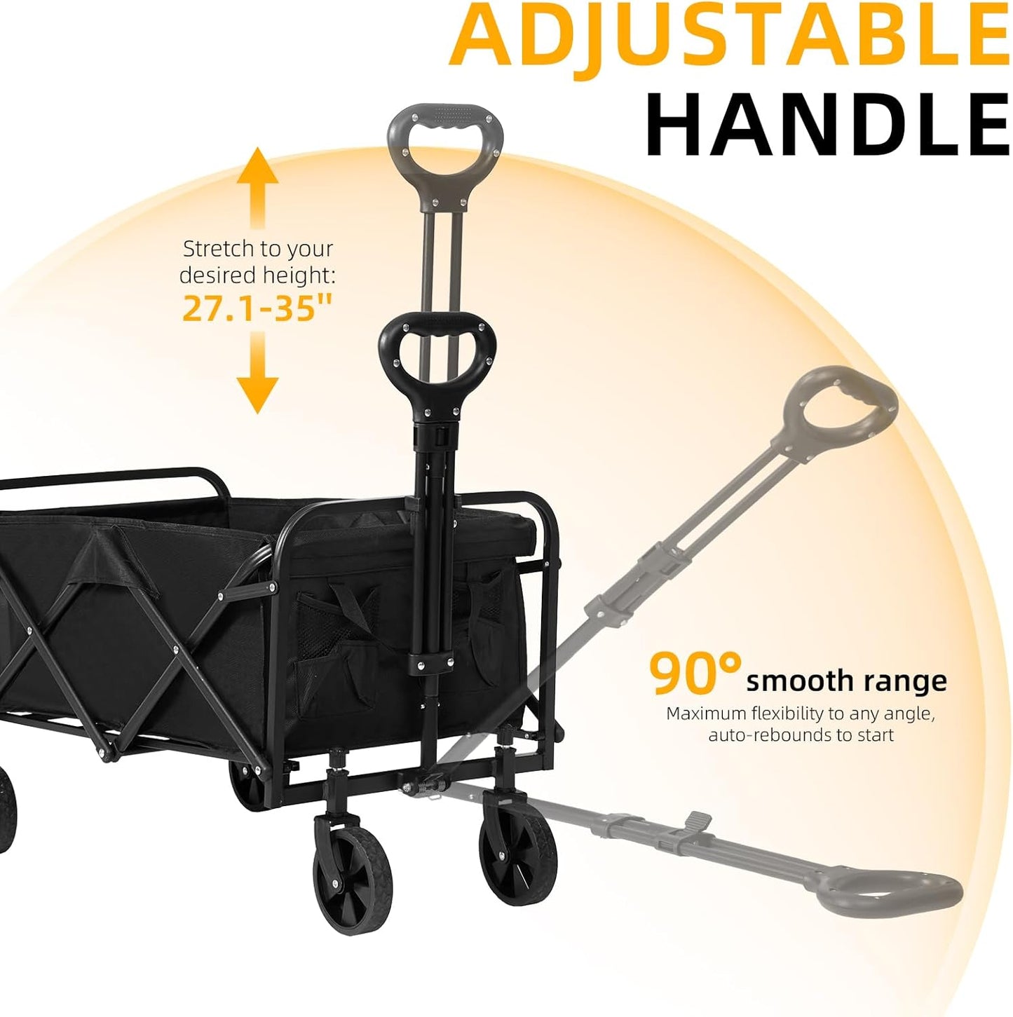 Foldable Wagon, Beach Cart Trolley ECOTREK