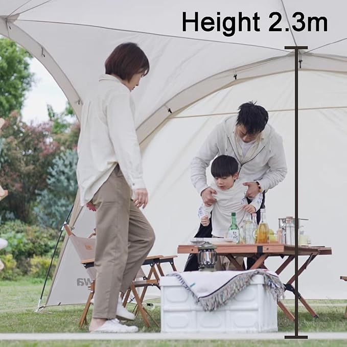 Dome Canopy Gazebo Tent – 4.2 × 4.2 × 2.3m LCF28517 ECOTREK