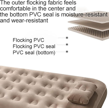 ECOTREK-Outdoor Inflatable Single Airbed Mattress with Built-in Pump ECOTREK