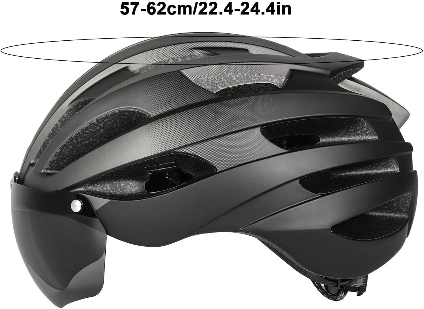 ECOTREK Adult Bicycle Helmet – Adjustable Cycling Helmet with Removable Goggles HT53107 - ShopHub