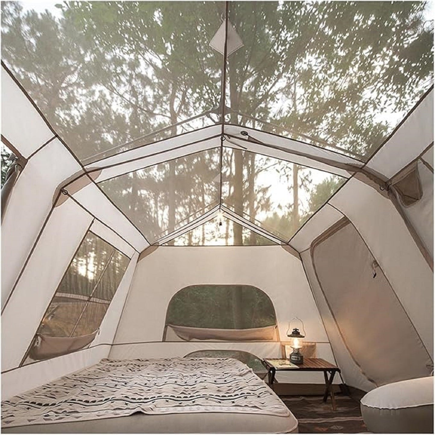 Family Tent Automatic Tent –Double Layers PU3000+ Waterproof,Two Bedroomsu LCF01620 ECOTREK