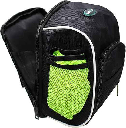 Bike Seat Saddle Bag with Rain Cover – Multifunctional 6-Pocket Cycling Bag JS11704