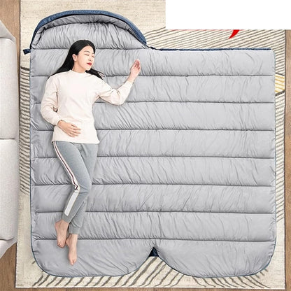 Large Rectangular Sleeping Bag – 230 x 100 cm, Ideal for Camping, Hiking, Picnic & Outdoor Use ECOTREK