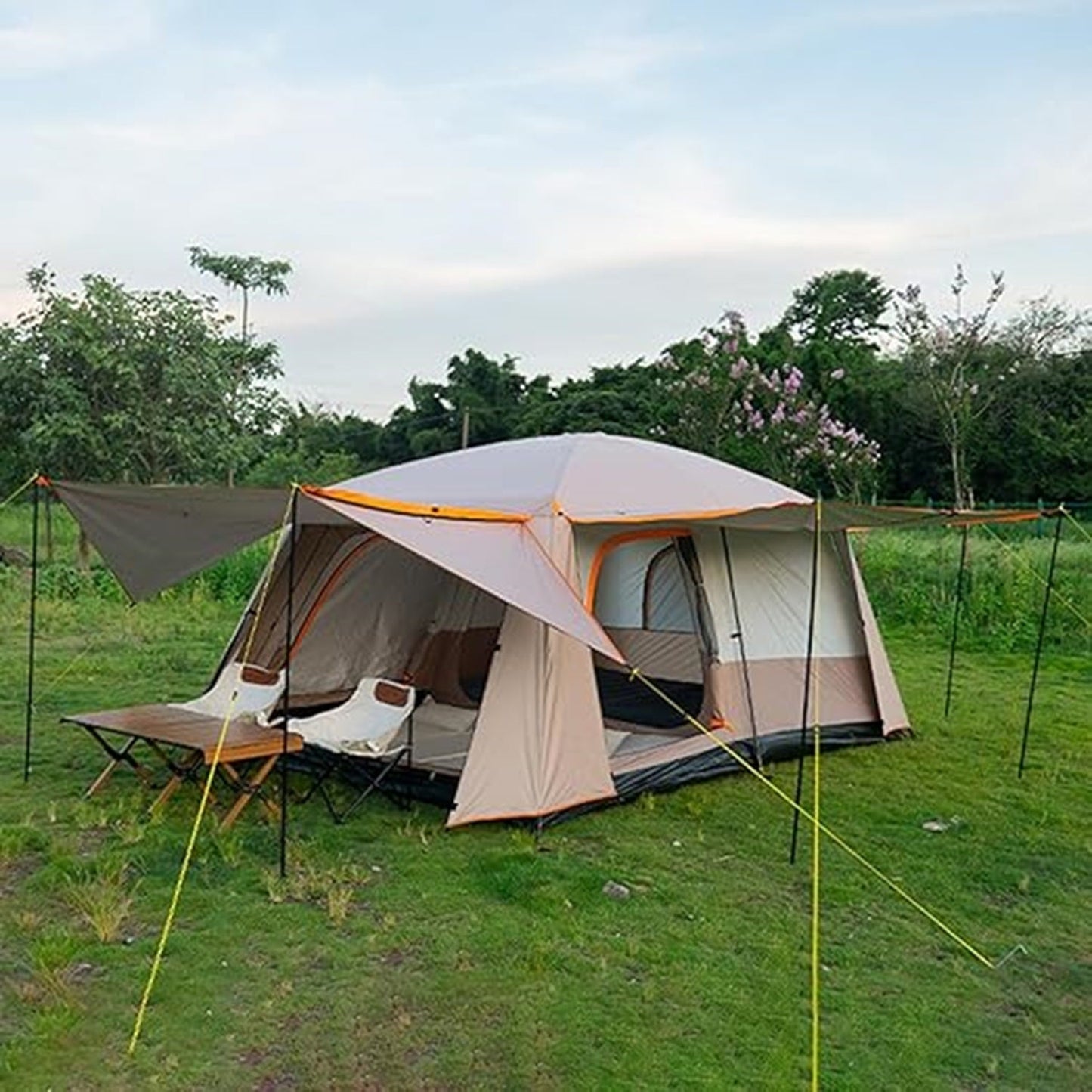 Family Tent –Double layers Waterproof-3 Size Two Colours Aavailable ECOTREK