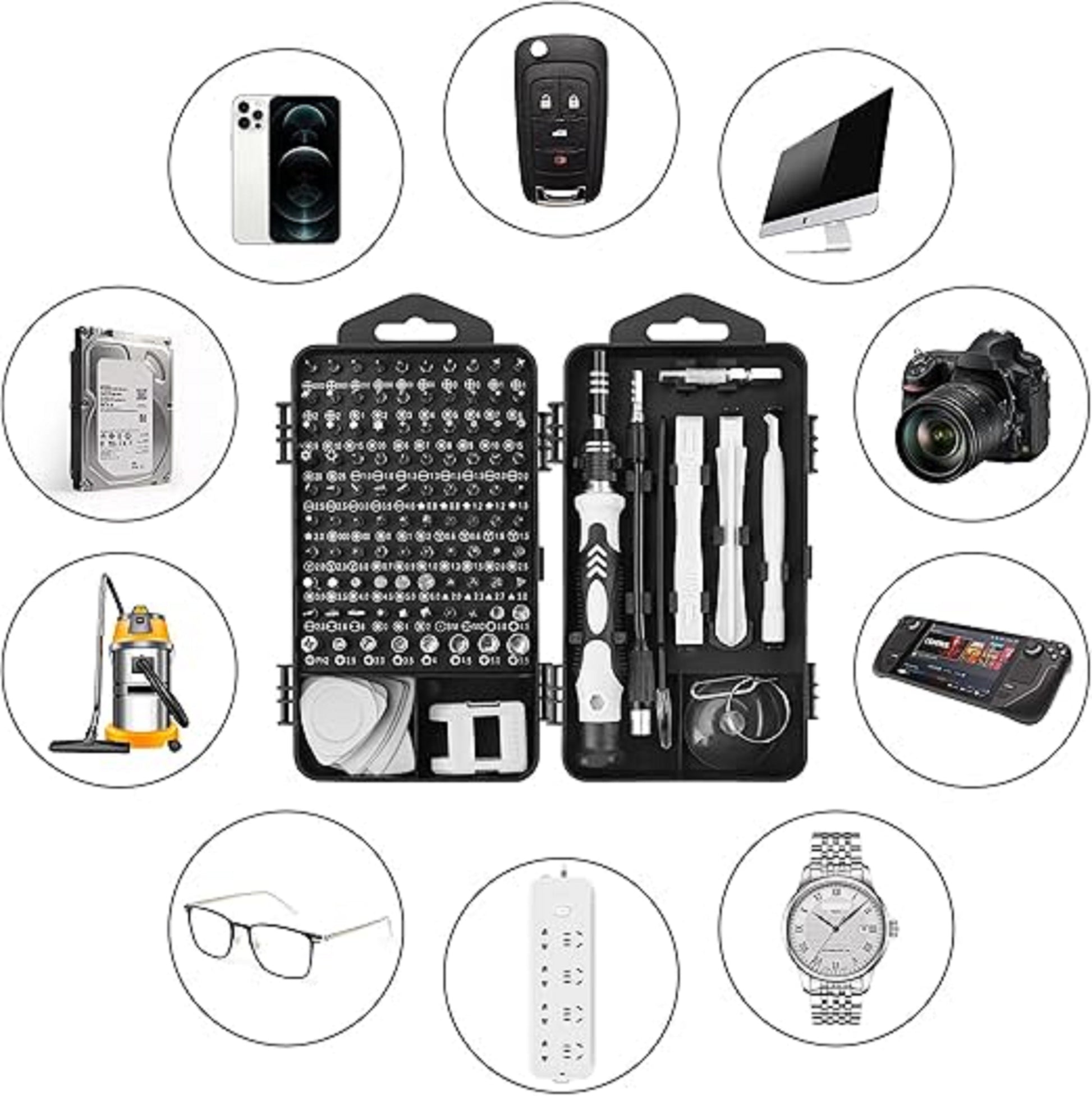 Magnetic Precision Screwdriver Set – 115 in 1  Multi Tool Kit for Electronics & DIY Repair DFWJ5013 - ShopHub