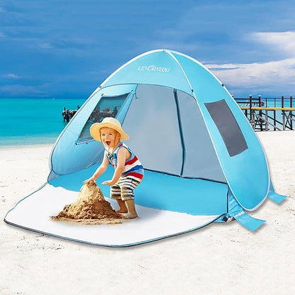 Pop-Up Beach Tent Sun Shelter – Easy Setup & Portable ECOTREK
