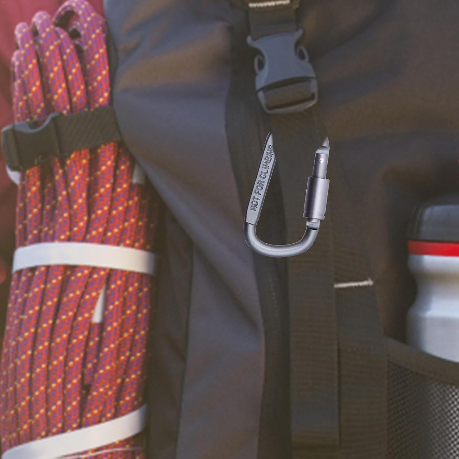Heavy Duty D-Shaped Aluminium Carabiner Hooks ECOTREK