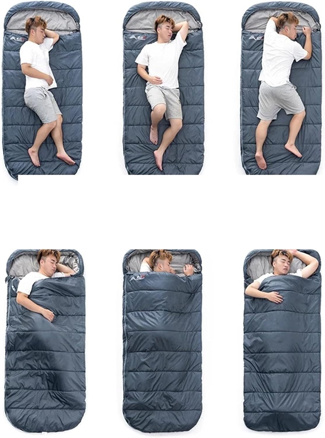 Large Rectangular Sleeping Bag – 230 x 100 cm, Ideal for Camping, Hiking, Picnic & Outdoor Use ECOTREK