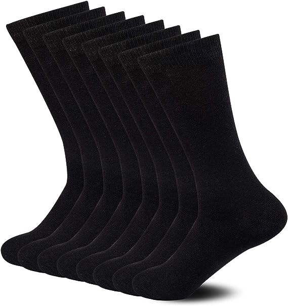 Black Socks Business Socks Crew Socks Dress Socks (12 Pairs) Men's - SIZE7-10 dealonline.co.nz
