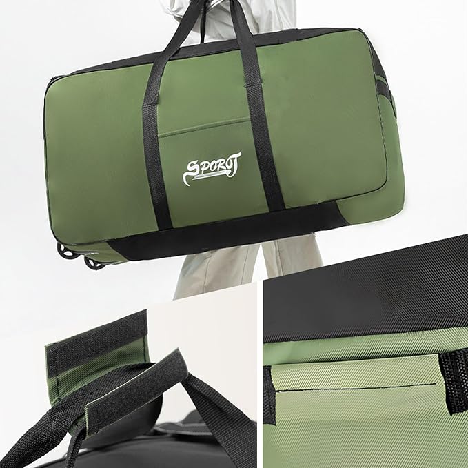 Large ECOTREK waterproof travel storage bag with wheels, 120L capacity, featuring durable material and convenient rolling design.