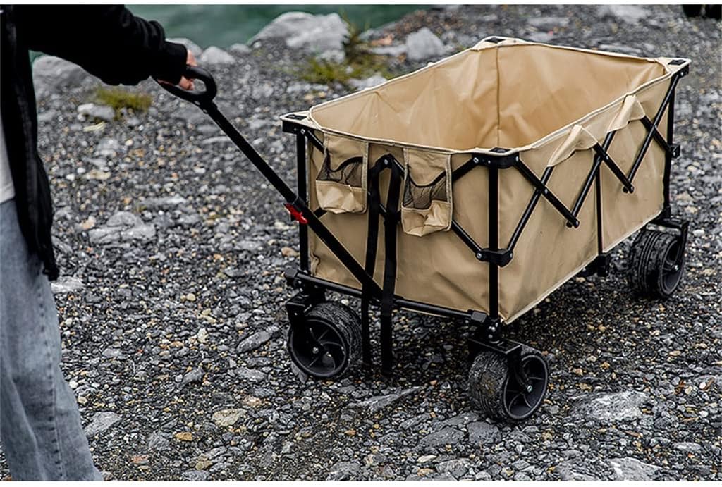 Heavy Duty Collapsible Trolley,Wagon Cart – Extra Large 260L, All-Terrain Wheels ECOTREK