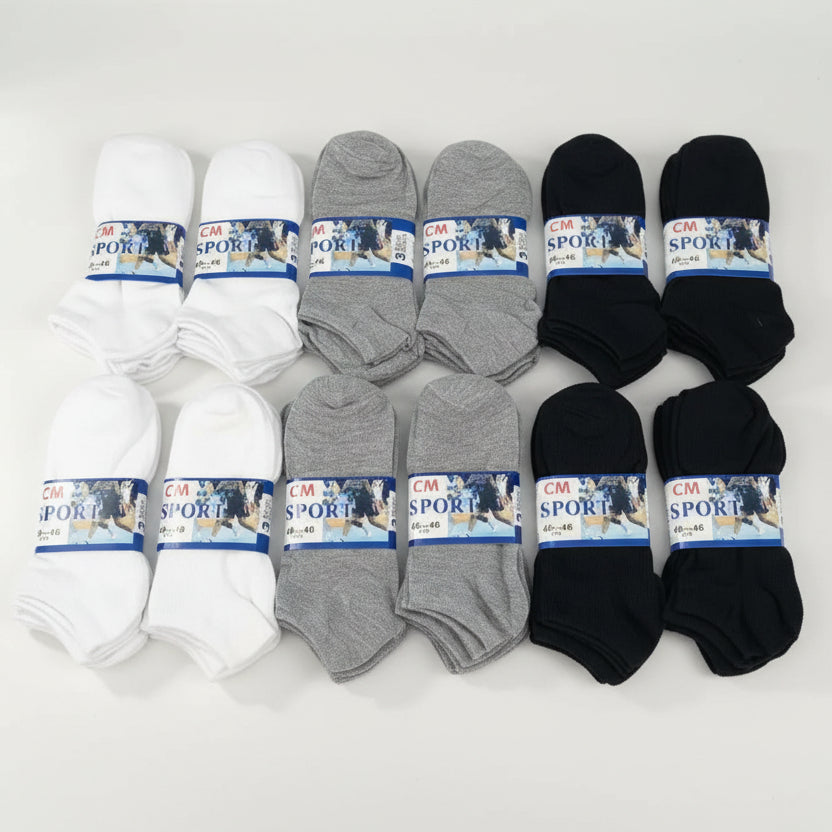 (36 Pairs) MIX colour Thin Ankle Socks  M7-11/ W9-13 dealonline.co.nz