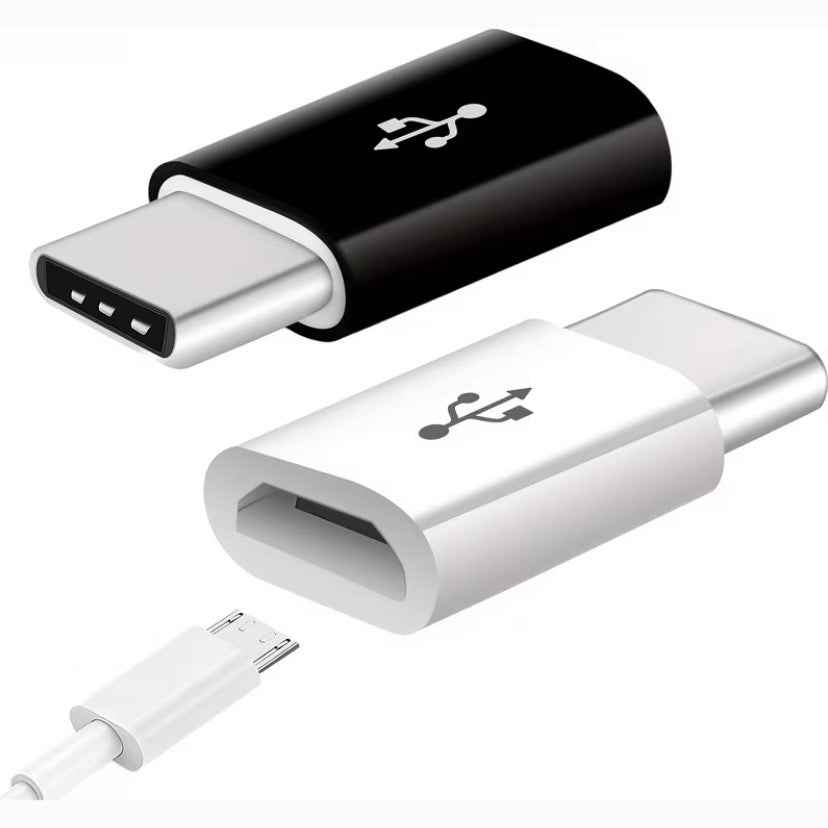 Micro USB to Type C Adapter (White)