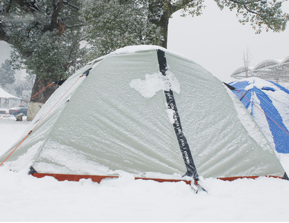 3-Person Double-Layer Four-Season Mountaineering Tent with Snow Skirt ECOTREK