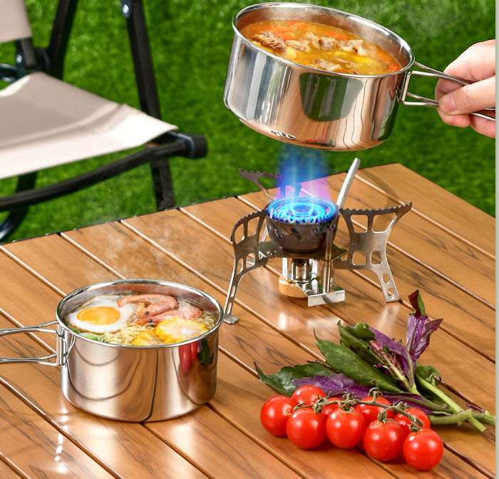Outdoor Cookware Set - 304 Stainless Steel Camping Utensils Kit ECOTREK