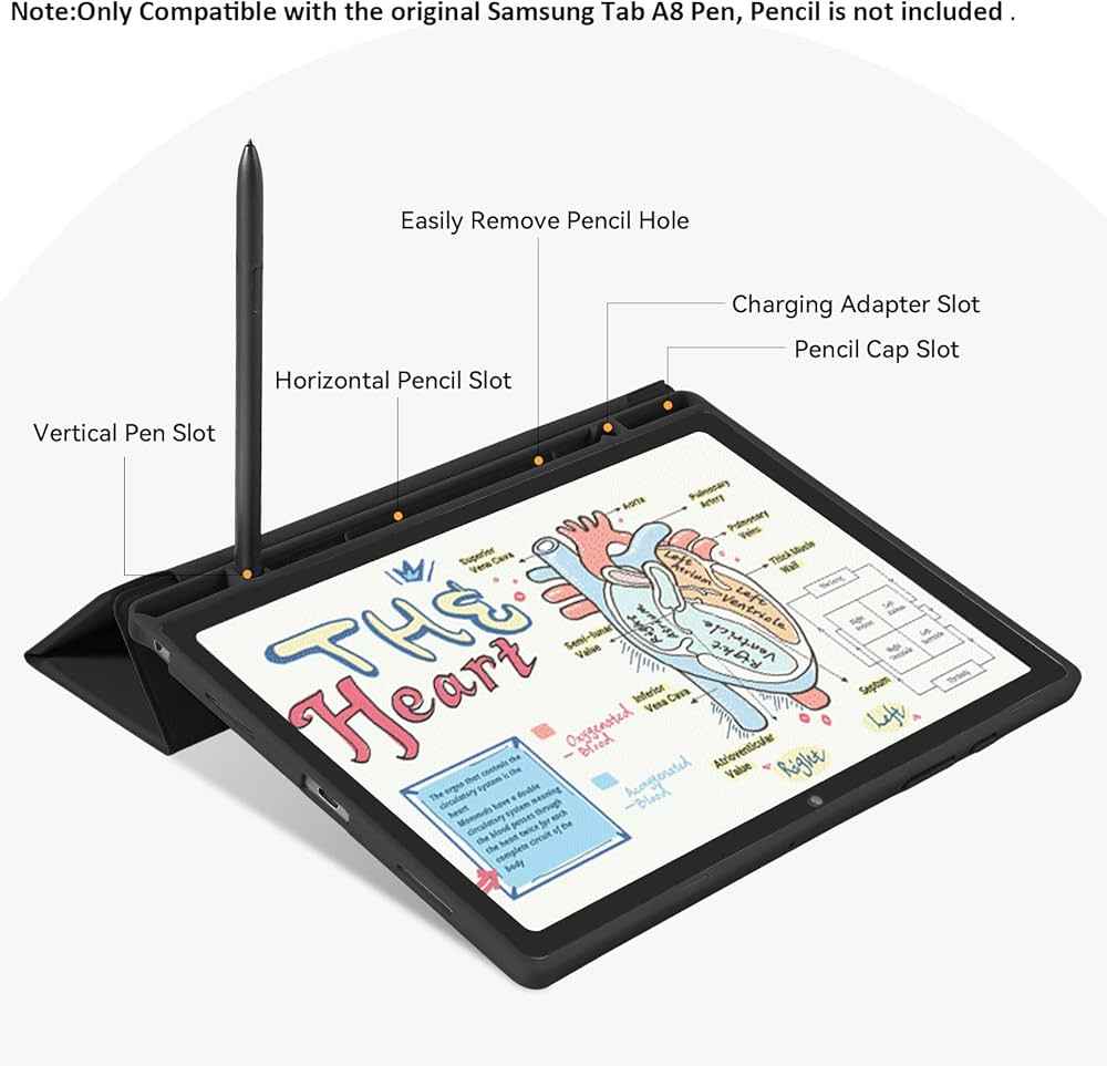 Silicone Cover for Samsung Galaxy Tab A8 10.5” (2021) - X200/X205 (Black)
