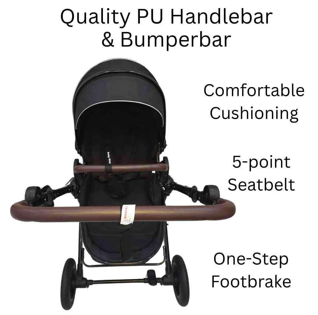 Versa 3-in-1 Travel System – Open Bassinet Stroller + Capsule Car Seat with Sunshade Sets