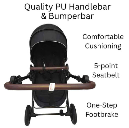 Versa 2in1 Open Bassinet Stroller with Sunshade and Cup Holder