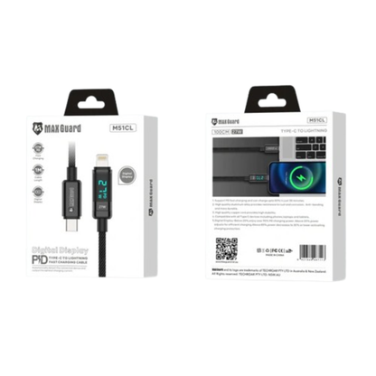 Maxguard 1m 27W Type-C to Lightning Cable M51CL