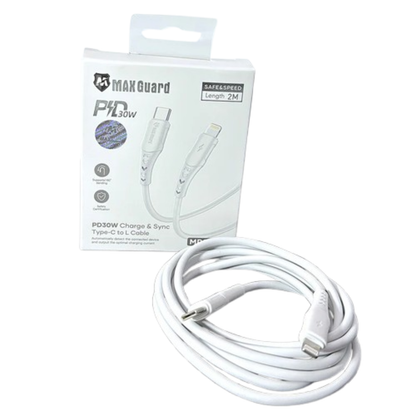 Maxguard 2m 30W Type-C to Lightning Cable MP02CL