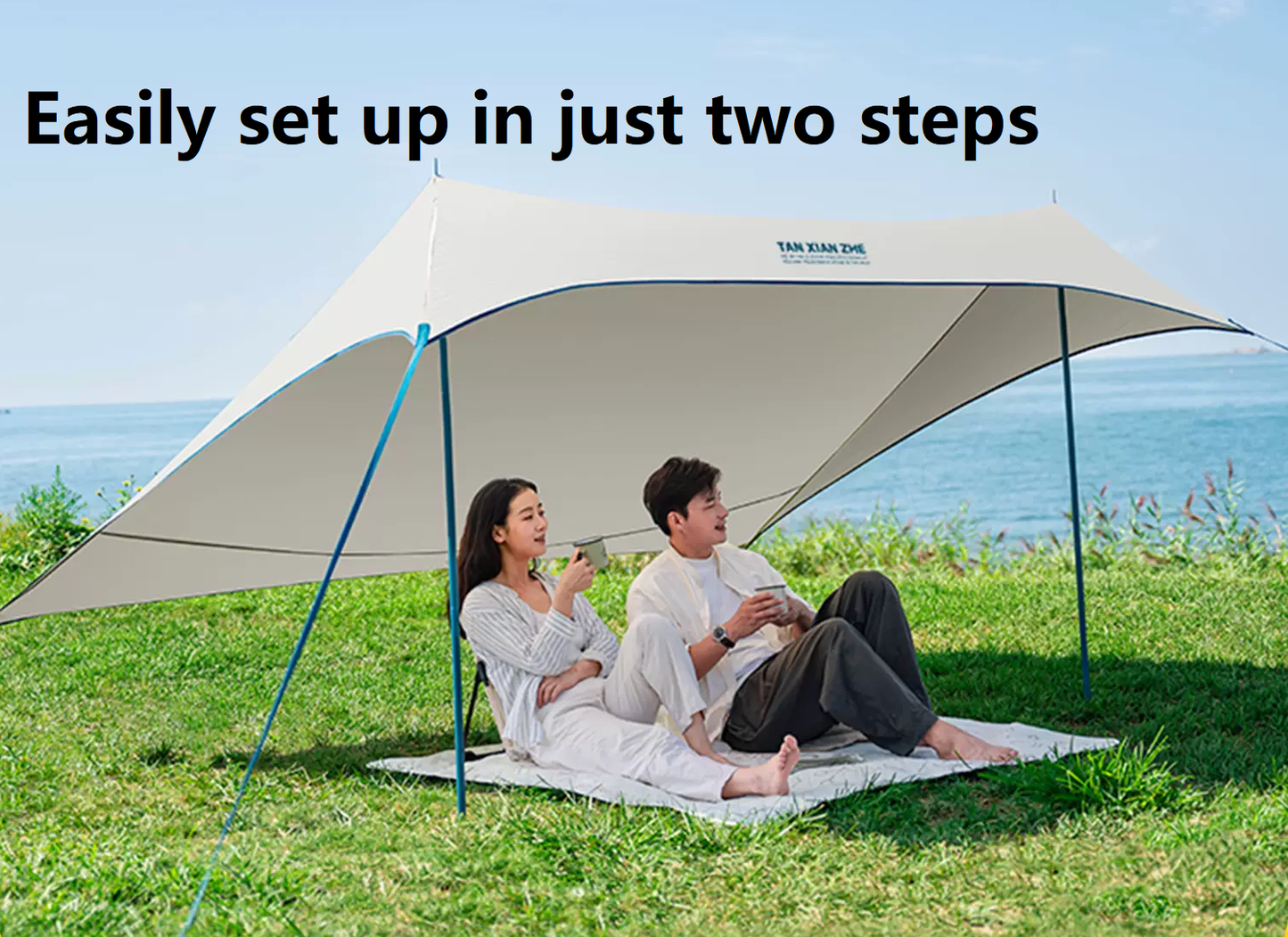 Canopy Tent – Ultra-Lightweight Outdoor Camping Shade with Silver Coating ECOTREK