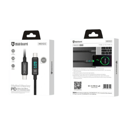 Maxguard 1m 60W Type-C to C Cable M51CC