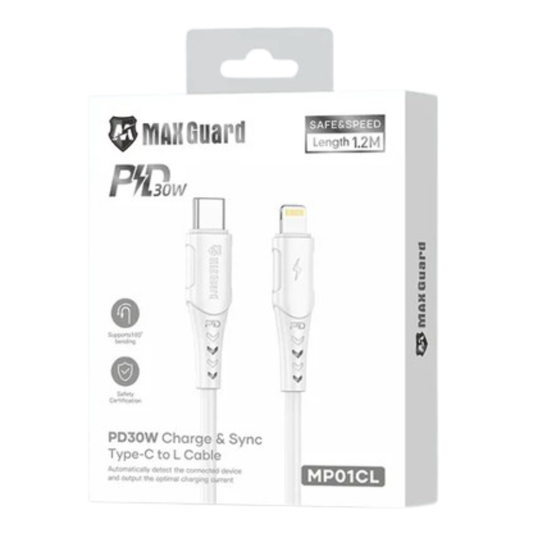 Maxguard 1.2m 30W Type-C to Lightning Cable MP01CL