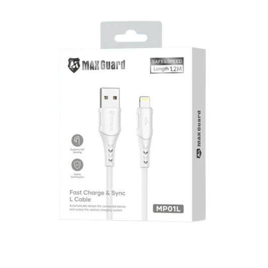 Maxguard 1.2m USB-A to Lightning Cable MP01L