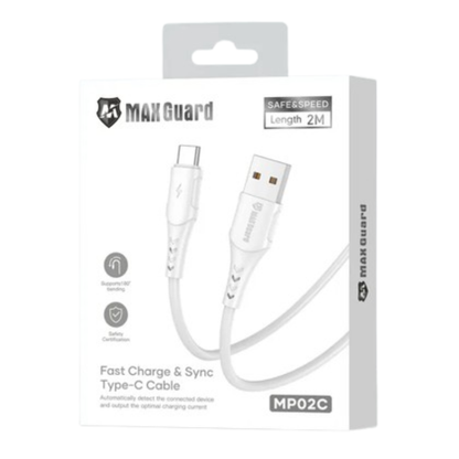 Maxguard 2m USB-A to C Cable MP02C