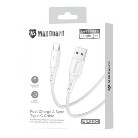 Maxguard 2m USB-A to C Cable MP02C