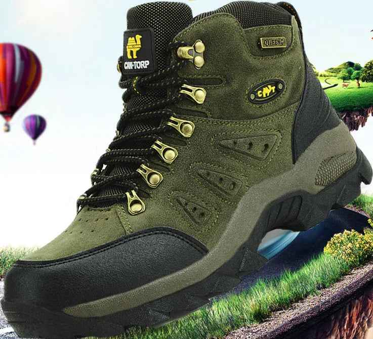 Unisex High-Top Outdoor Hiking Shoes - Waterproof Trail Boots for Men and Women | All-Terrain