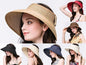 Women Girl Foldable Roll Up Sun Beach Straw Visor Hat Summer Kid Wide Brim Cap dealonline.co.nz