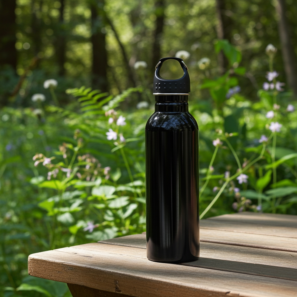 Frankly Cotton 500ml Stainless Steel Gloss Drink Bottle Range Nest & Stem Homewares
