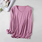 Women's V-Neck Merino Wool Thermal Base Layer - Slim Fit Long Sleeve | Winter Layering