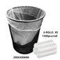 (6 Rolls/1ctn) X-Small (200X300MM)Clear Trash Bag Rubbish, 1500pcs/roll dealonline.co.nz