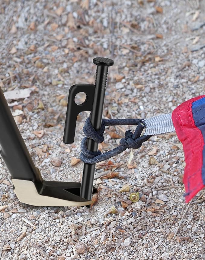 ECOTREK Heavy Duty Tent Pegs – 40cm Steel Camping Stakes for Hard Ground, Beach & Grass JP120512 - ShopHub